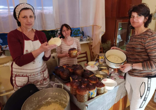 Die Familienbäckerei im Betrieb.